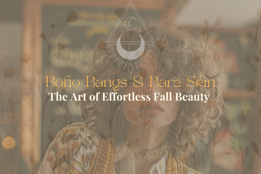 Boho Bangs & Bare Skin: The Art of Effortless Fall Beauty
